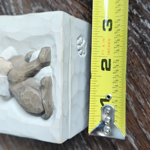 Willow Tree Box Brown Dog Blonde Boy Hug - Picture 10 of 11